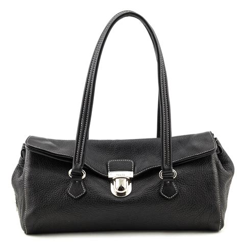 prada black ourse|prada black purse used.